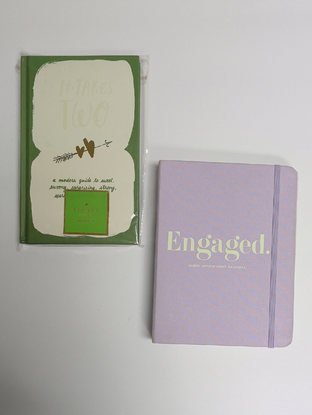 Set Of Kate Spade Engaged Undated Bridal Planner & Blank Romantic Notebook